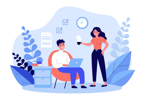 自由职业者与笔记本电脑在家里工作图片下载