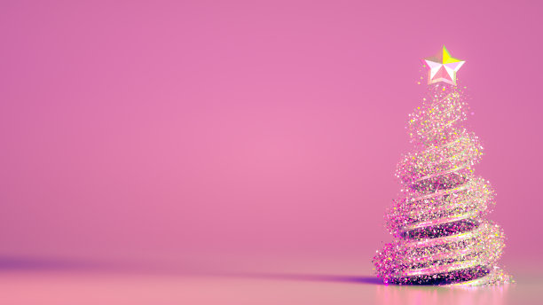 美丽奢华的新年圣诞背景。3d渲染，3d渲染。3d渲染，3d渲染。图片下载