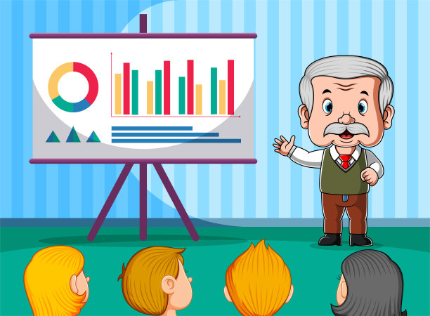 老师在学生面前展示图表图片下载