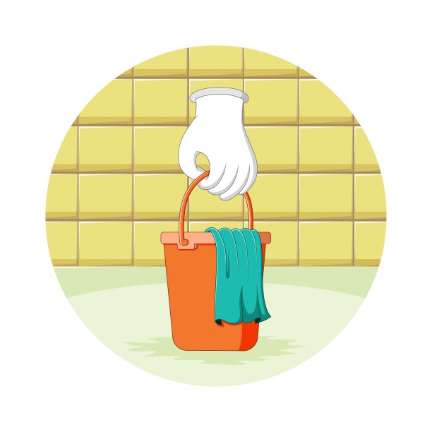 手套带来了黄色的桶图片下载