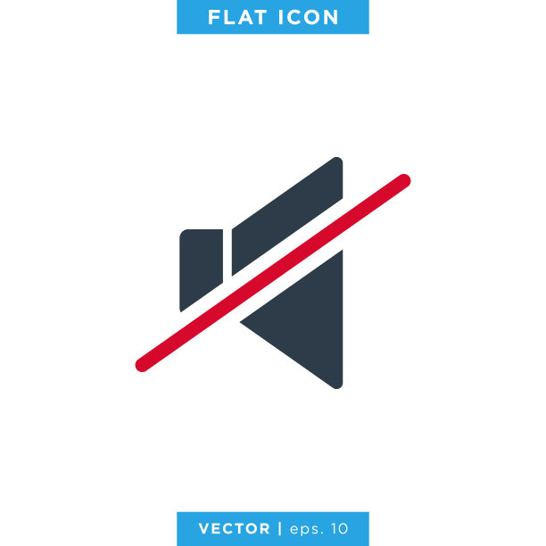 演讲者图标矢量股票插图设计模板。图片下载