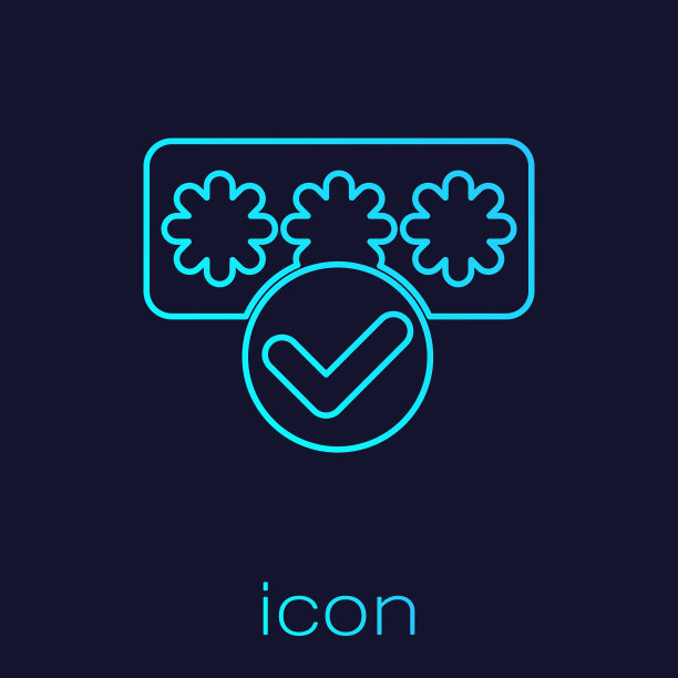 绿松石线密码保护安全图片下载