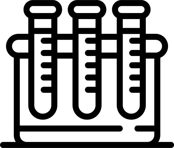 三个烧瓶在一个容器图标轮廓风格图片下载