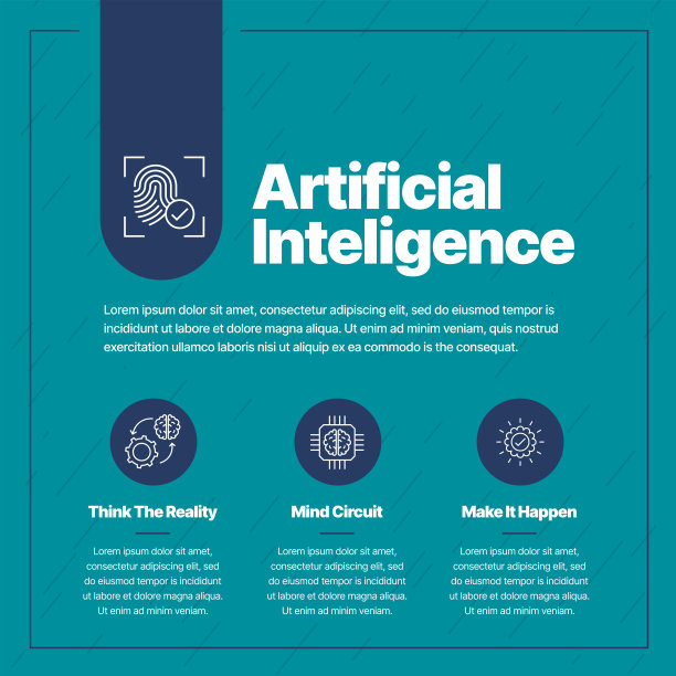 人工智能AI信息图形设计|商业信息图形设计|社交媒体张贴|商业流程|演示图标图片下载