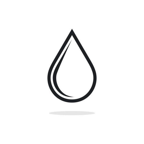 水滴图标矢量股票插图设计模板。图片下载