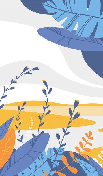 美丽的风景与鲜花和树叶花图片下载