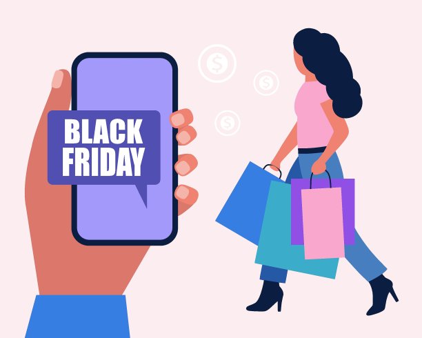 “黑色星期五”的概念图片下载