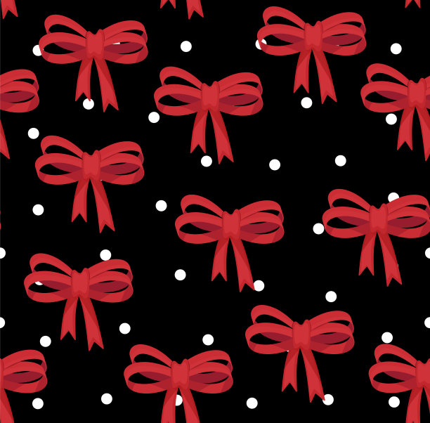 无缝蝴蝶结图案上的圆点背景。可爱的时尚插画。装饰宝宝淋浴背景。图片下载