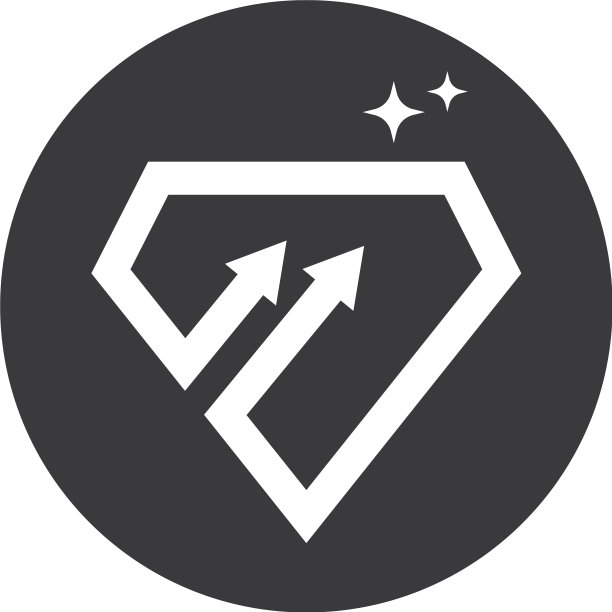 菱形箭头标志图标设计图片下载