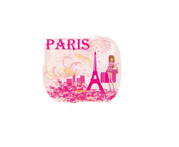 时尚优雅的巴黎女子图片下载