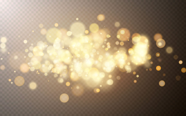 明亮的散景效果。节日魔术发光背景。圣诞节的节日设计。矢量图图片下载