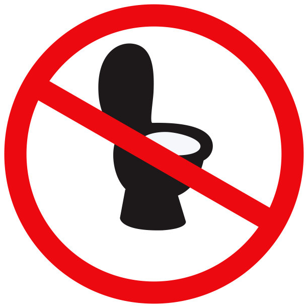 厕所是关闭的。禁止限制向量符号。图片下载