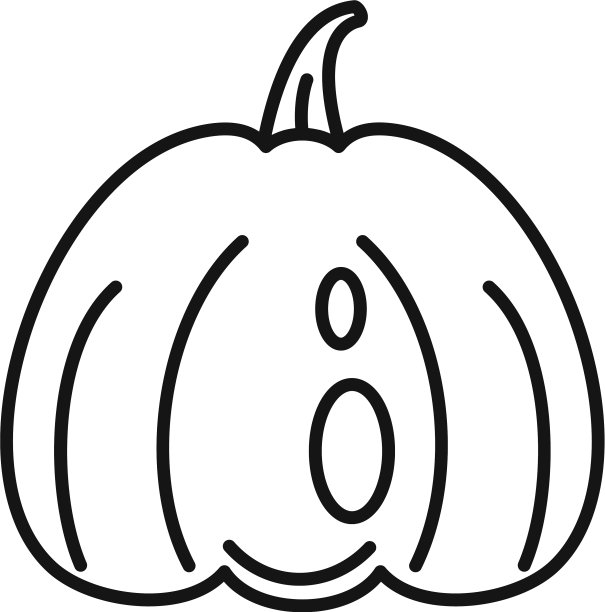 脸南瓜图标轮廓样式图片下载