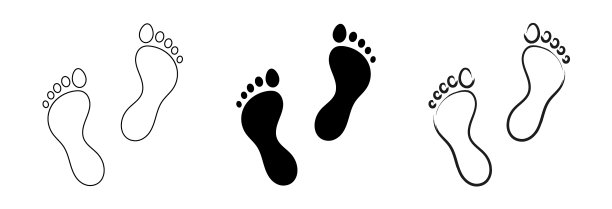 Set foot脚印naked 2图片下载