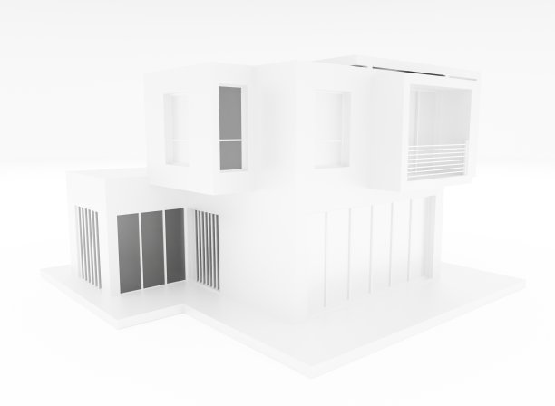 现代住宅项目3D渲染图片下载