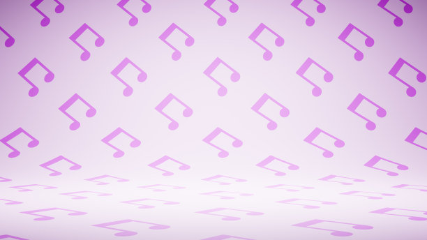 空空白音符形状图案工作室背景图片下载