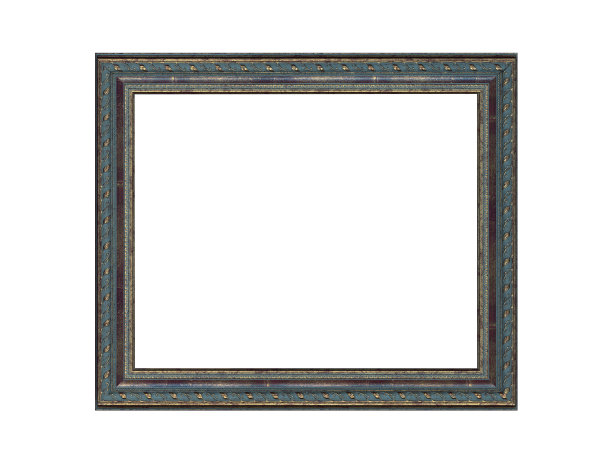 木框架的绘画与金浆。孤立在白色图片下载