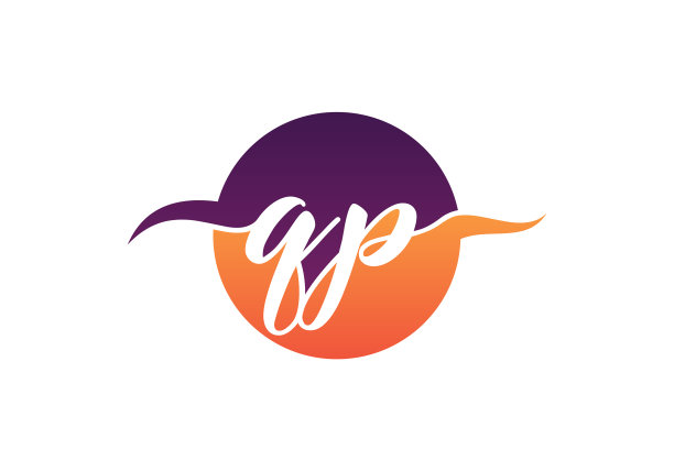 首字母q p标志设计模板图片下载