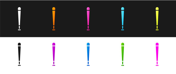 设置棒球棒图标隔离在黑色和白色图片下载