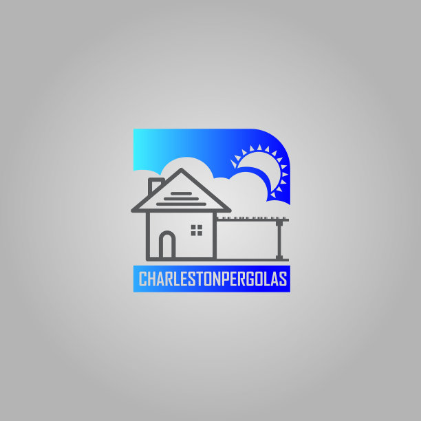 藤架创造美丽的木制品标志设计图片下载