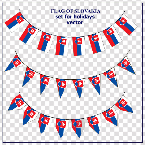 斯洛伐克国旗缤纷图片下载