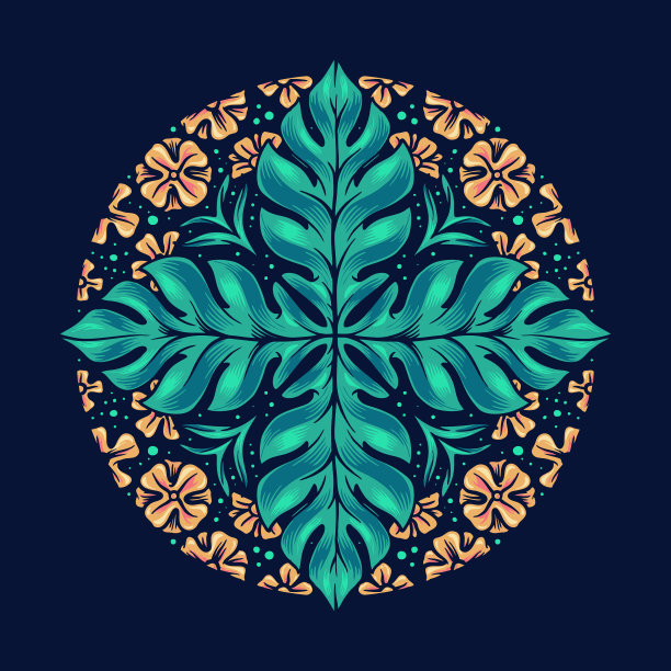 你好，夏天本土花漂亮的曼荼罗图片下载