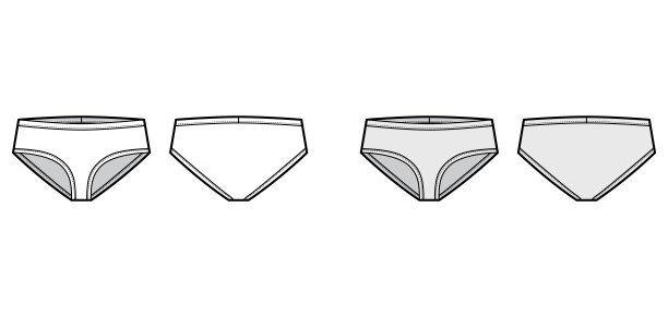 窄前紧身内衣，技术时尚插画，弹力腰带，运动紧身衣图片下载