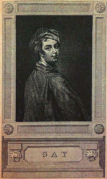 古董插图-约翰盖伊-作者的乞丐的歌剧图片下载