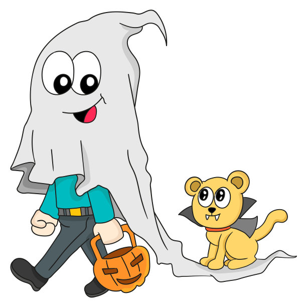 窍门或万圣节贴纸图片下载