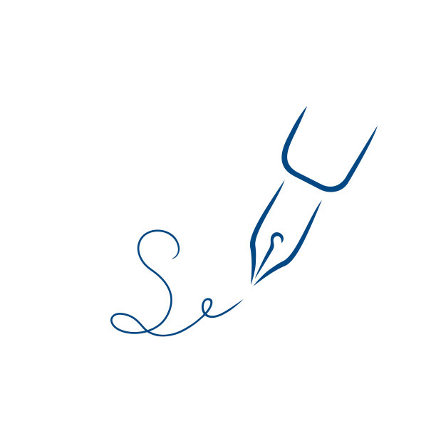 钢笔图标签名风格画笔笔触图片下载