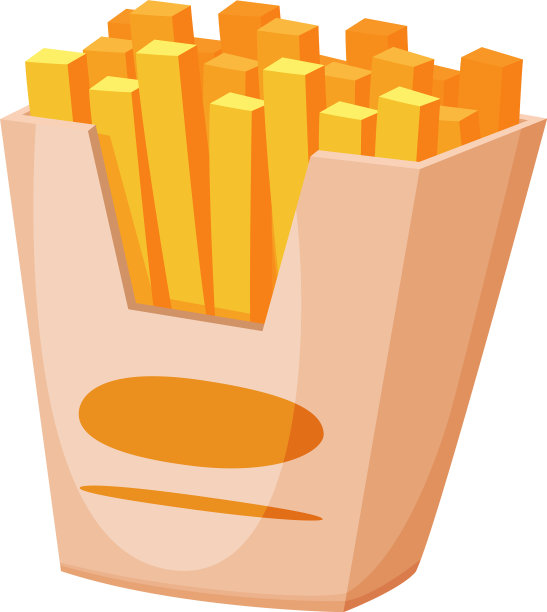 炸薯条纸盒快餐餐图片下载