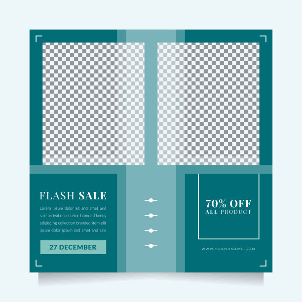 现代推广广场网络横幅为社交媒体图片下载