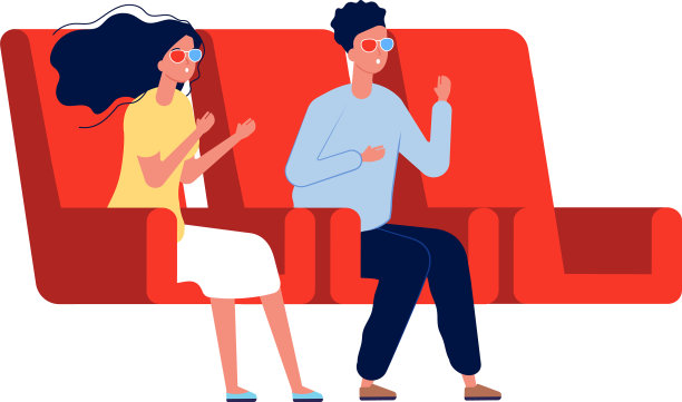 约会在电影院男孩女孩看电影在3d眼镜图片下载