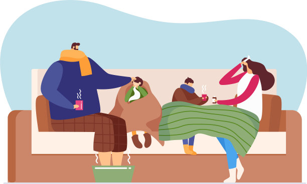 流感疾病护理感冒疾病季节在家庭图片下载