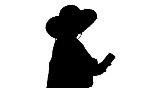 戴着草帽的非裔美国妇女在自拍图片下载