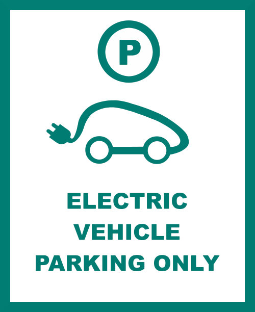 电动汽车停车、充电站标志图片下载