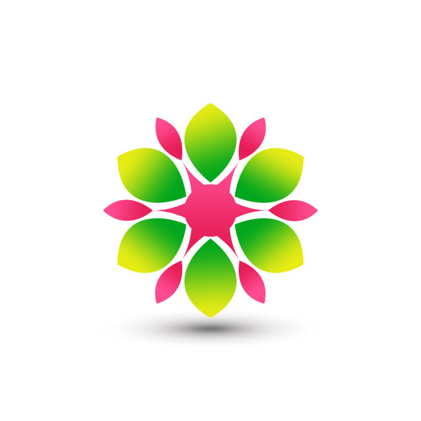 令人敬畏的抽象渐变绿色花朵之美图片下载