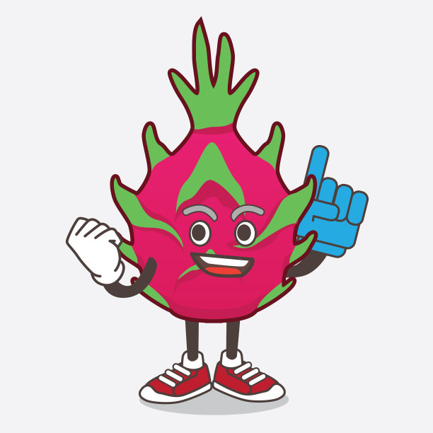 龙果卡通人物抱着一个图片下载