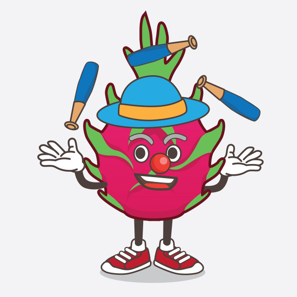 龙果卡通吉祥物角色扮演图片下载