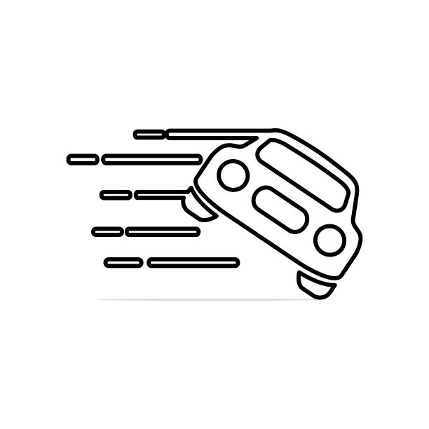 汽车图标。送货服务车图标。交付标志矢量图片下载