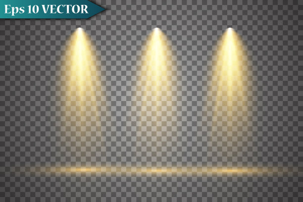 聚光灯场景灯光效果辉光图片下载