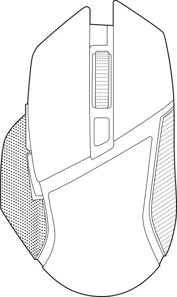 计算机鼠标矢量(点击，无线，数字)图片下载