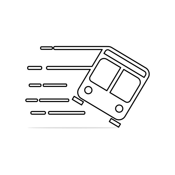 汽车图标。送货服务车图标。交付标志矢量图片下载