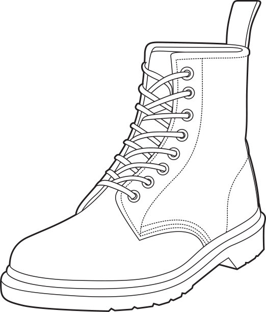 靴子矢量(鞋，高帮，脚)图片下载