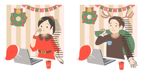 我感到孤独的圣诞节在网上的背景(没有线)图片下载