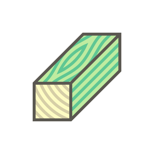 木材或木材图标。图片下载