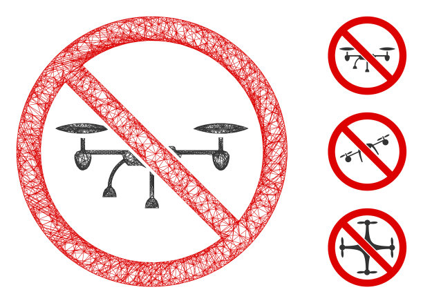 没有无人机多边形网图片下载