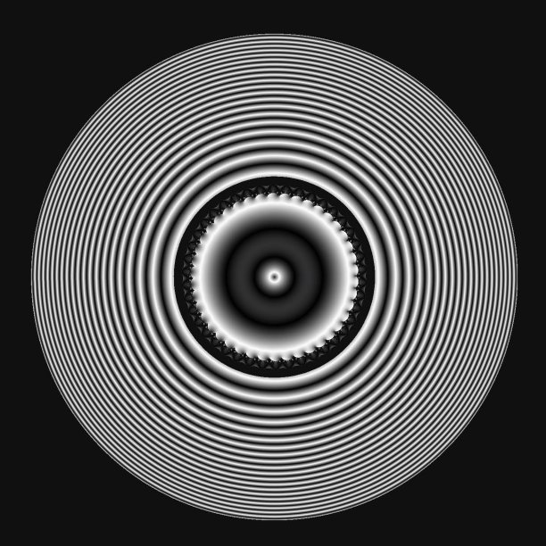 抽象黑白螺旋分形图片下载