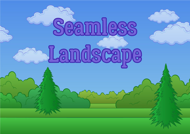 景观夏季森林无缝图片下载