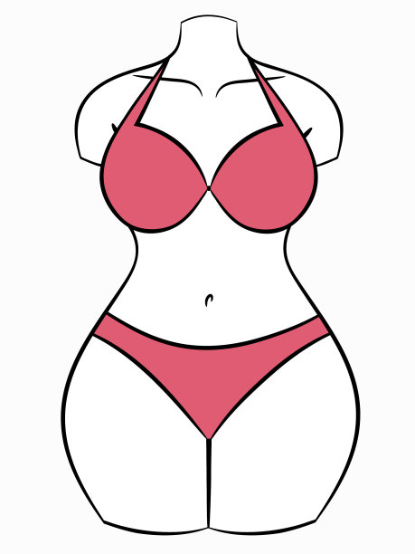 设置女性休闲内衣的模型图片下载